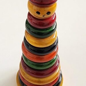 Joker Stacker Rings - Channapattana handmade toys (GI Tag # 23).