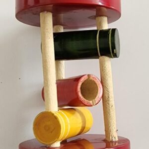Rolling Rattle - Channapattana handmade toys (GI Tag # 23).